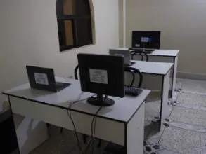 The training room, ready for students